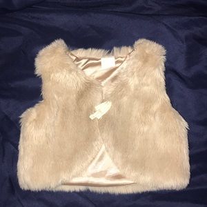 H&M baby girl fur vest